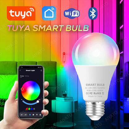 Bombilla LED Inteligente Tuya WiFi — 16 Millones de Colores, Control por App, E27, Envío GRATIS a España